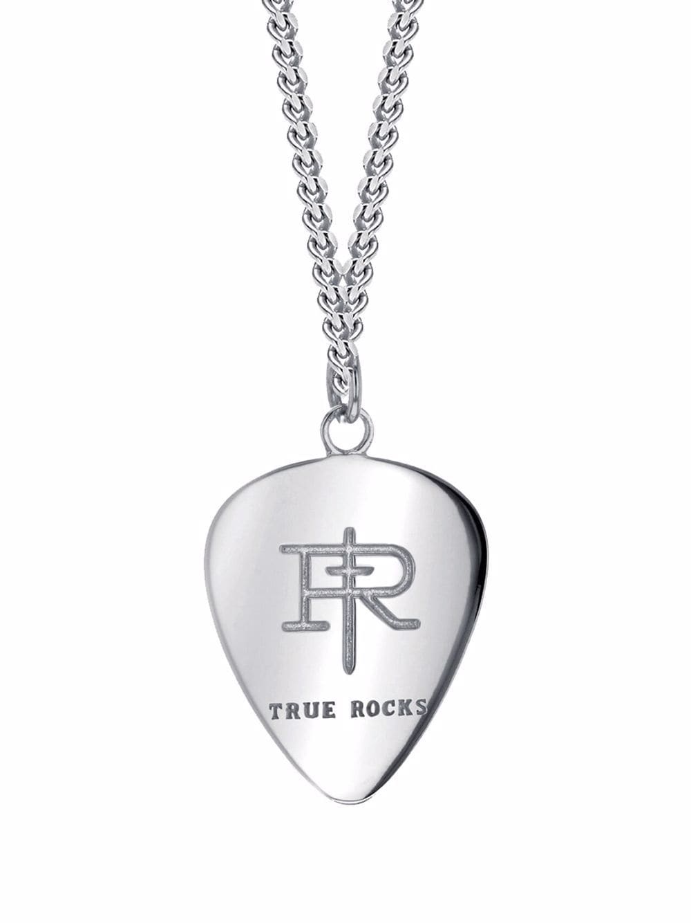 True Rocks mini plectrum necklace - Silver von True Rocks