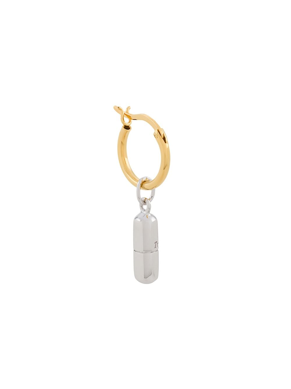 True Rocks pill hoop earring - Gold von True Rocks