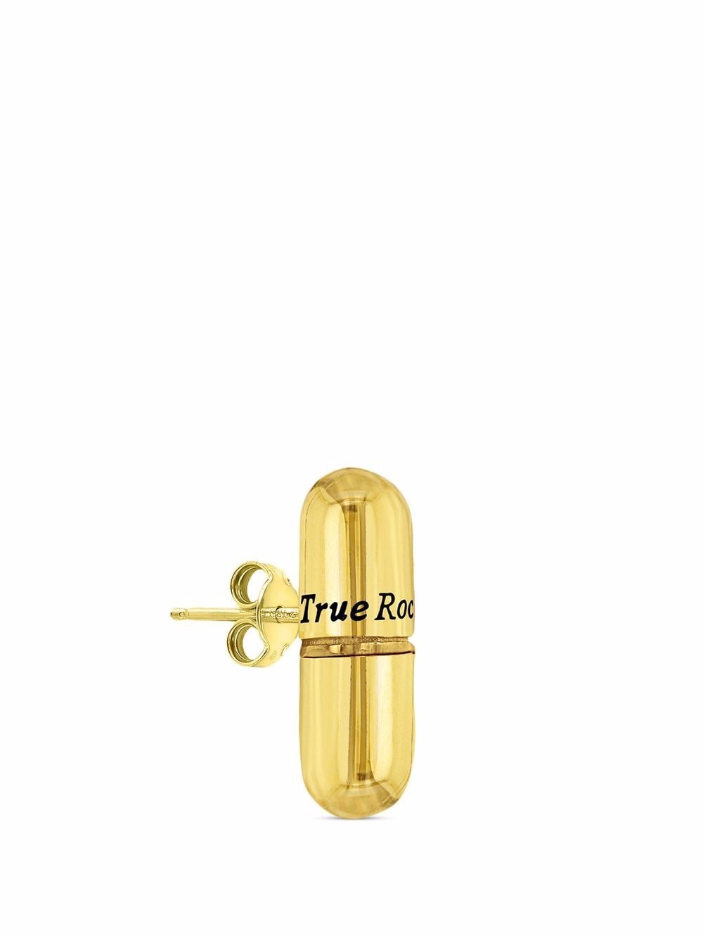 True Rocks pill stud earring - Gold von True Rocks