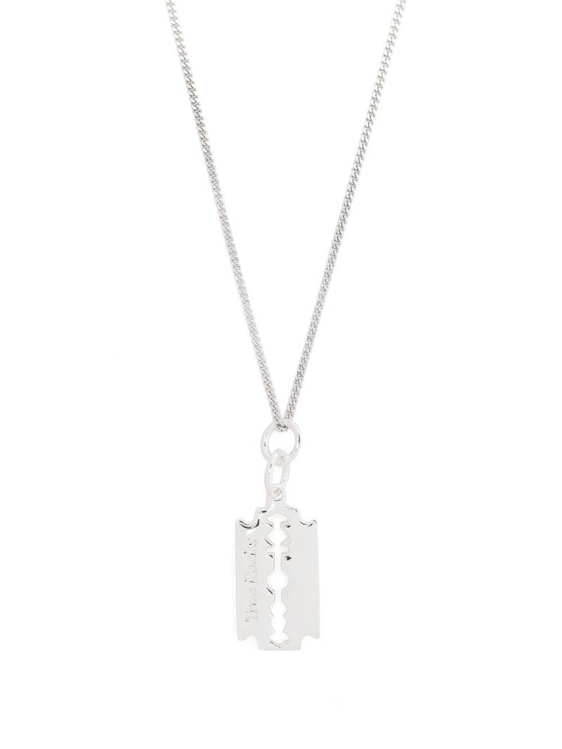 True Rocks silver mini razor pedant necklace von True Rocks