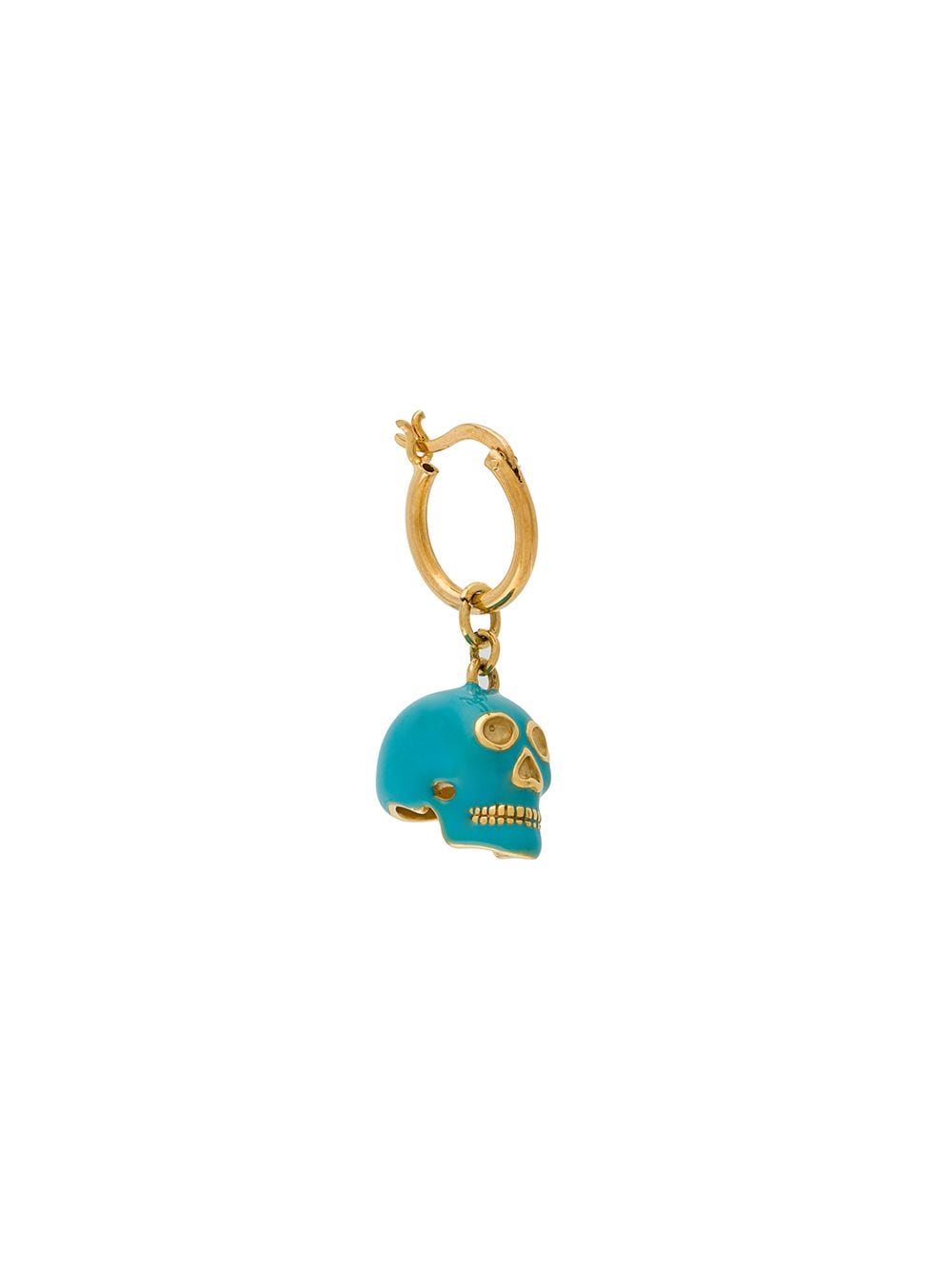 True Rocks small skull hoop earring - Gold von True Rocks