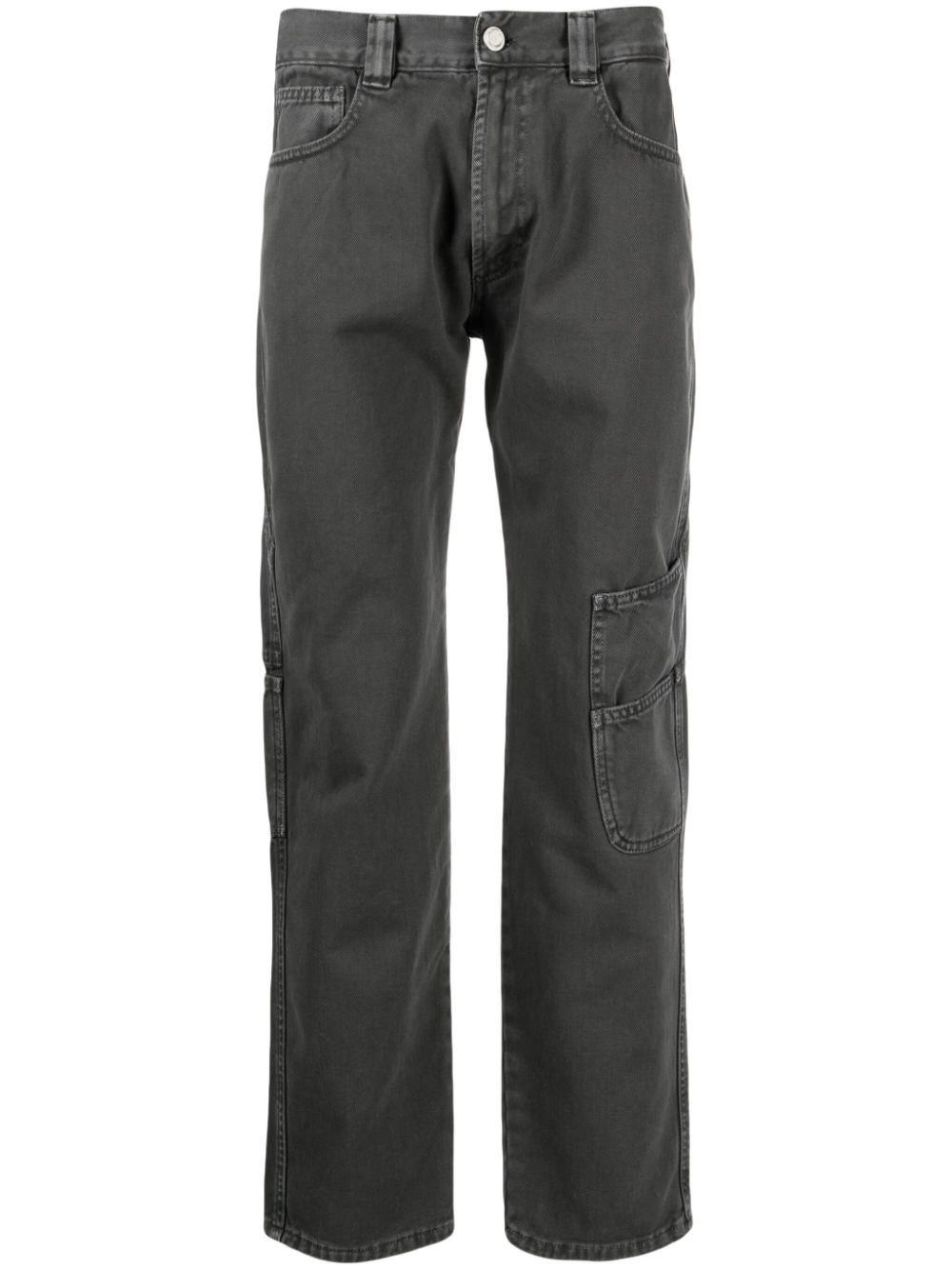 Trussardi mid-rise straight-leg trousers - Black von Trussardi