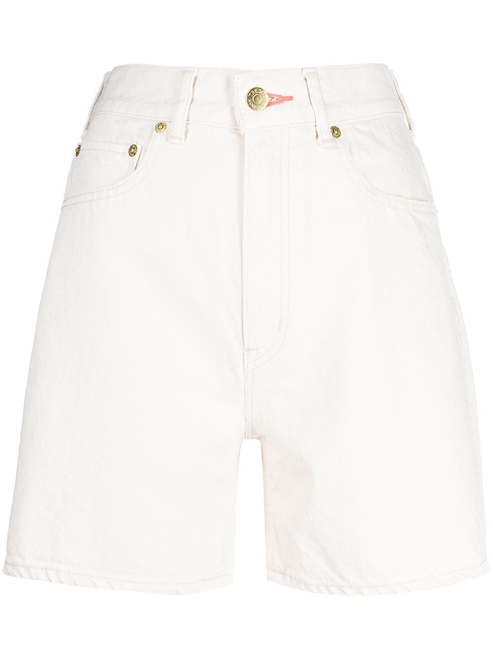 Tu es mon Tresor The Coral high-rise denim shorts - White von Tu es mon Tresor