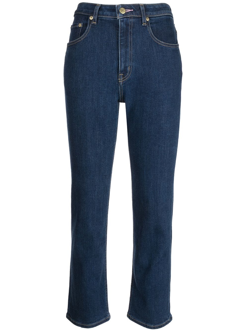 Tu es mon Tresor The Rose Quartz mid-rise cropped skinny jeans - Blue von Tu es mon Tresor