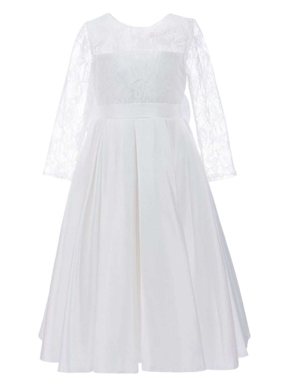 Tulleen Arcadia satin pleated dres - White von Tulleen