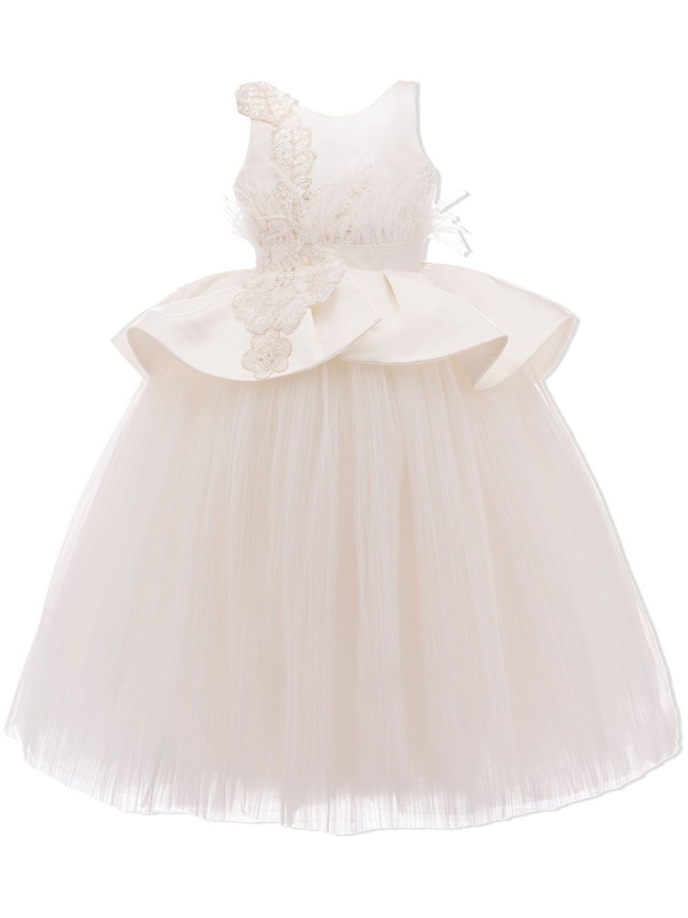Tulleen Belridge floral cascade dress - White von Tulleen