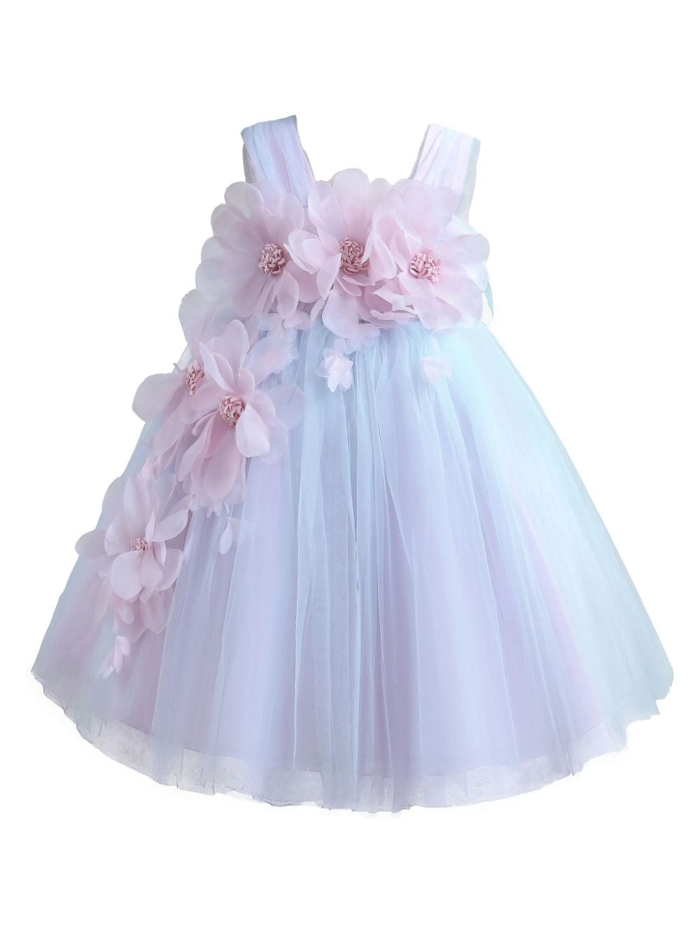 Tulleen Kyra floral-appliqué dress - Pink von Tulleen