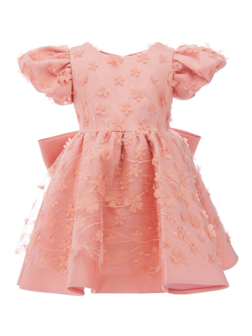 Tulleen Moneta floral-appliqué dress - Pink von Tulleen