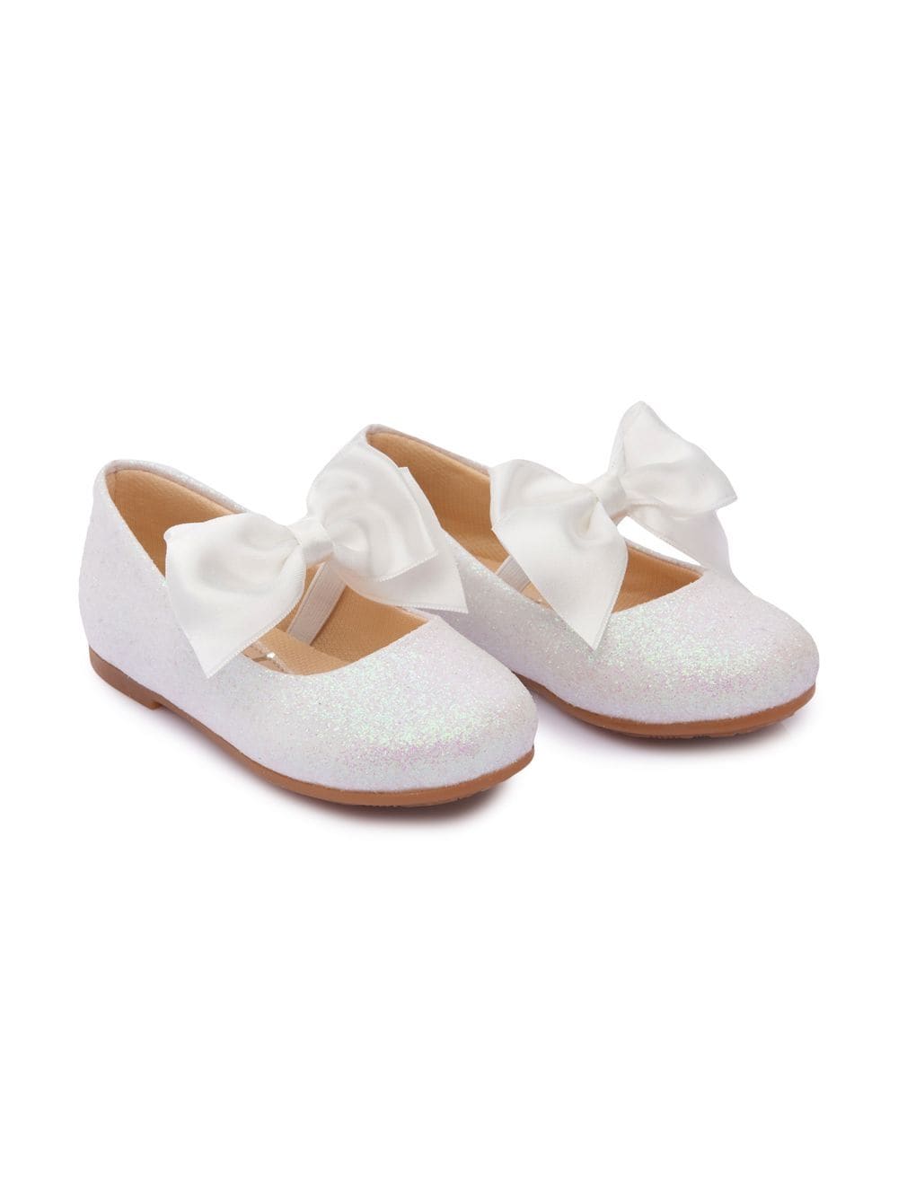 Tulleen bow-detail ballerina shoes - White von Tulleen