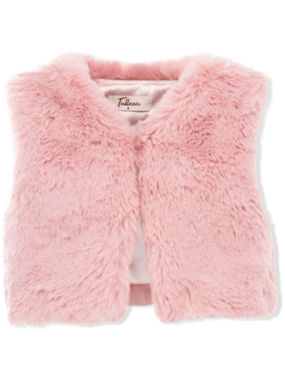 Tulleen faux-fur vest jacket - Pink von Tulleen