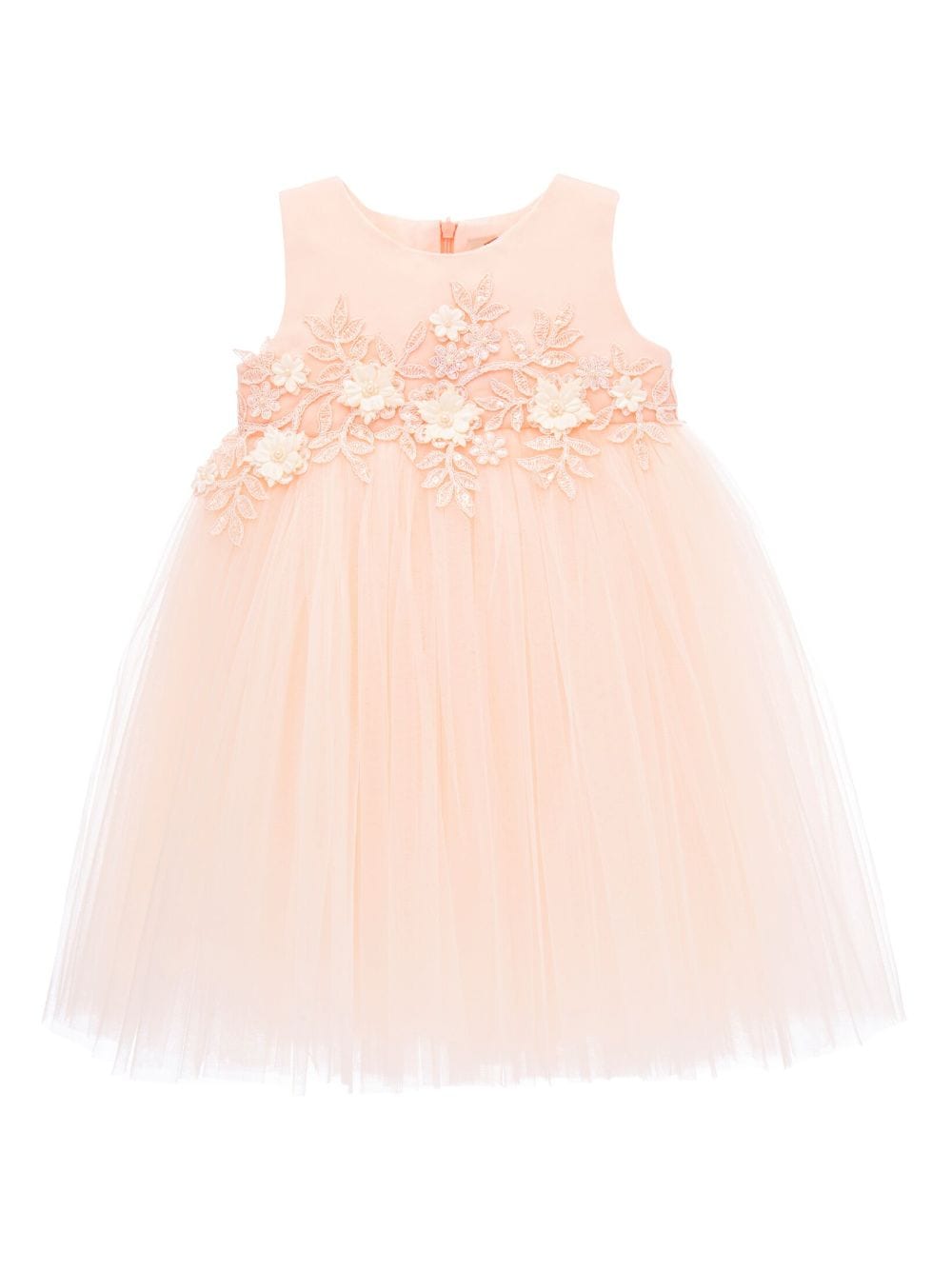 Tulleen floral-appliqué tulle dress - Pink von Tulleen