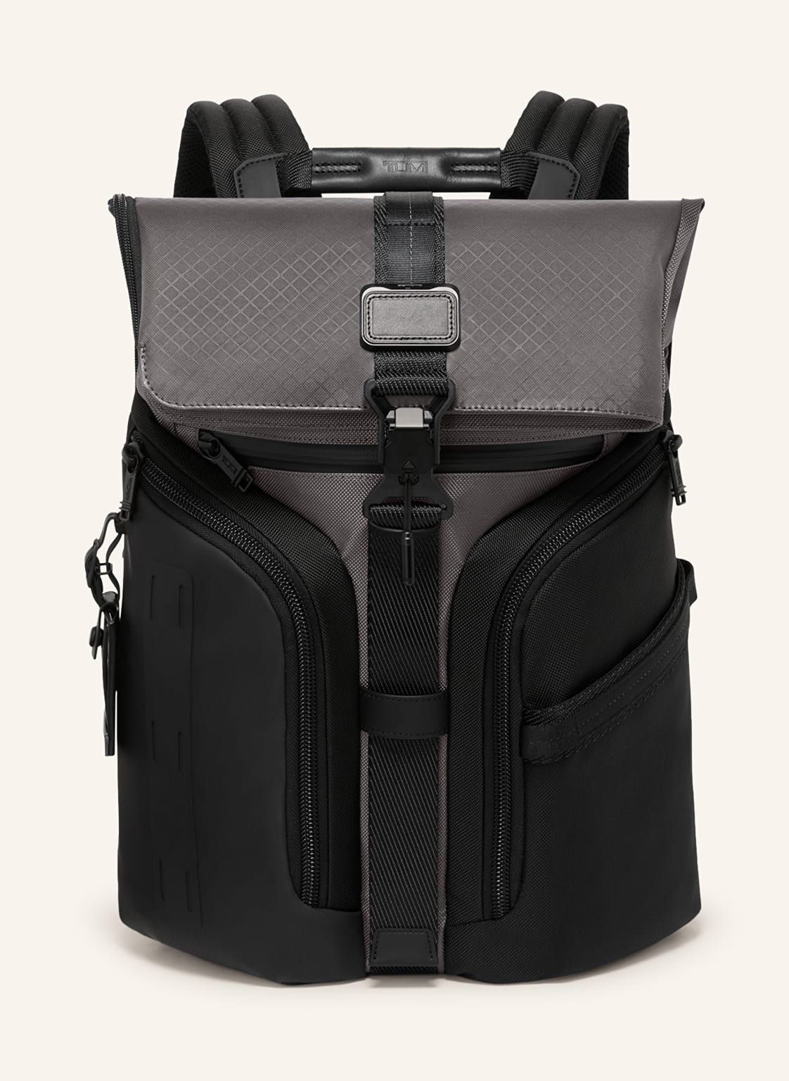 Tumi Alpha Bravo Rucksack Logistics Flap Lid Backpack grau von Tumi