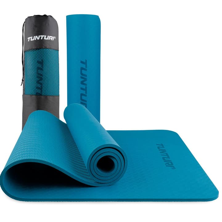 Tunturi Yogamatte 8mm Yogamatte dunkelblau von Tunturi
