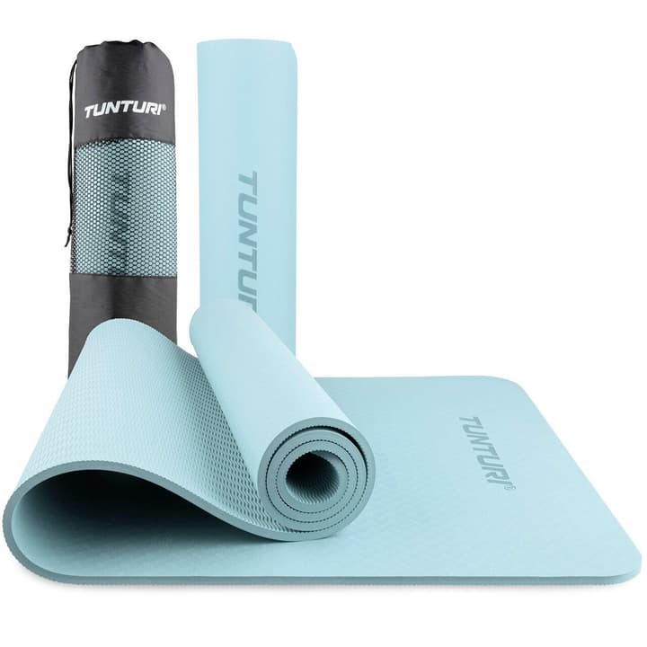 Tunturi Yogamatte 8mm Yogamatte hellblau von Tunturi