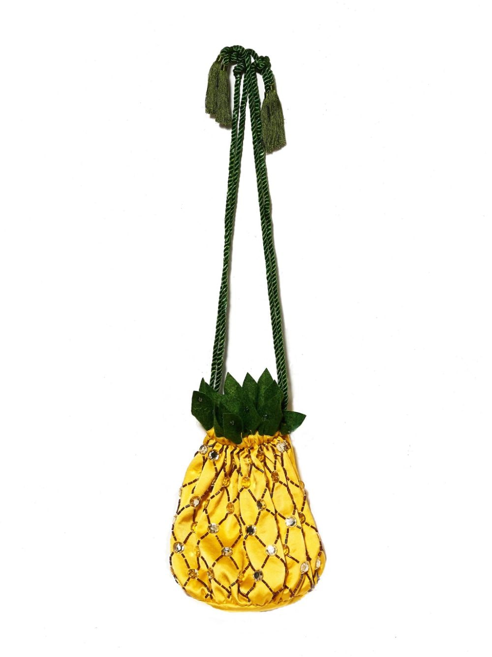 Tutu Du Monde Pineapple Crush bead-embellished bag - Yellow von Tutu Du Monde