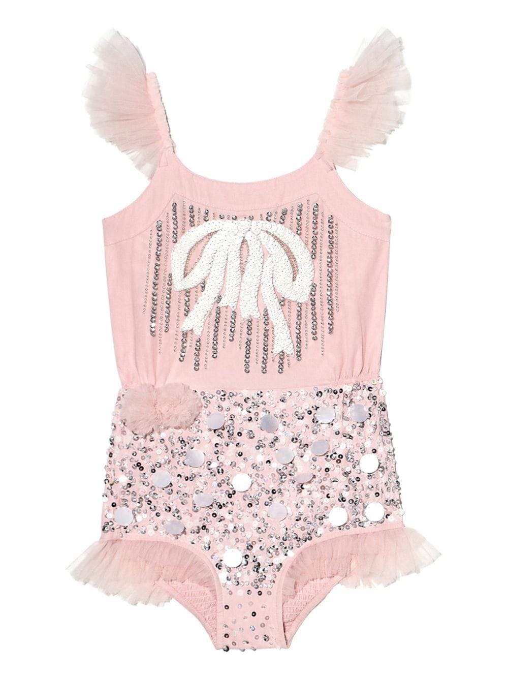 Tutu Du Monde Pom Pom sequin-embellished onesie - Pink von Tutu Du Monde