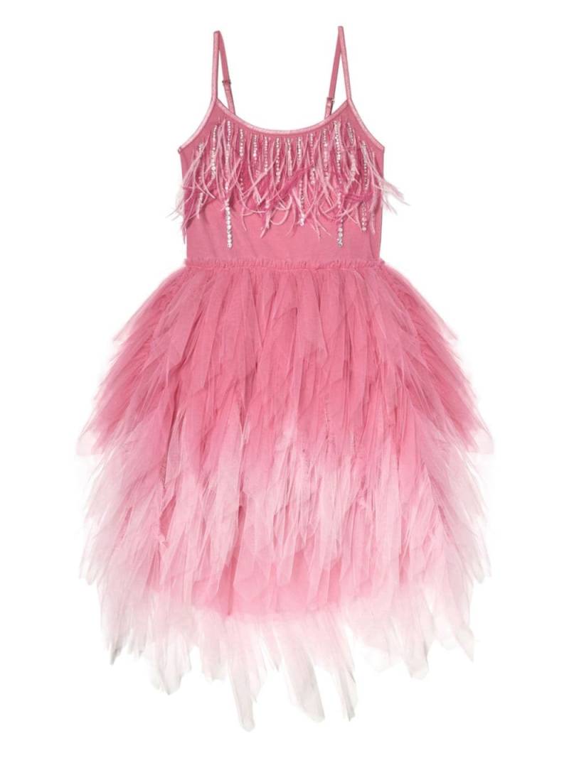 Tutu Du Monde feather-trim tulle dress - Pink von Tutu Du Monde