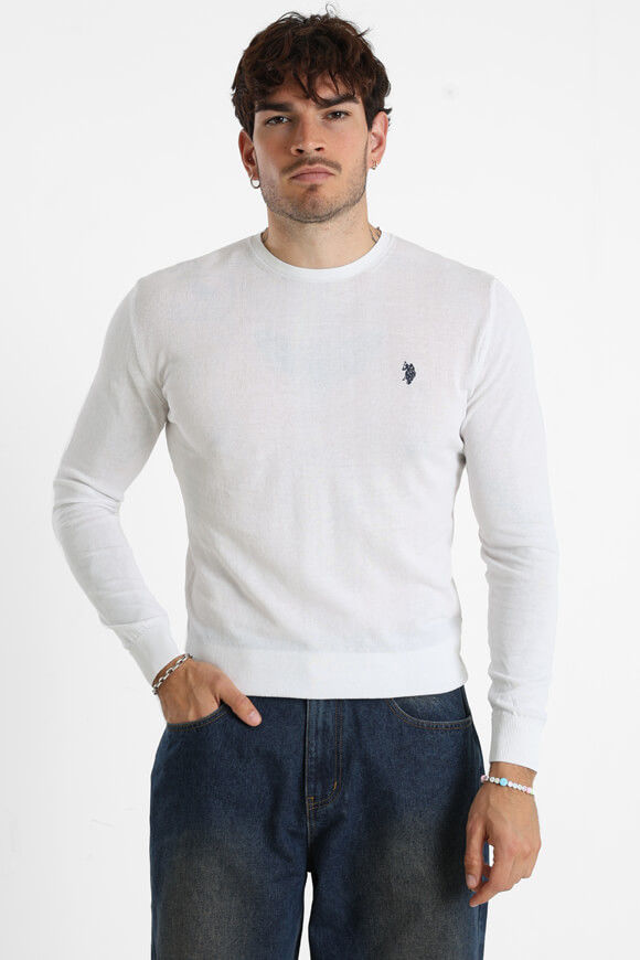 U.S. Polo Assn. Kemp Feinstrickpullover | White | Herren | L U.S. Polo Assn. Kemp Feinstrickpullover | White | Herren | L von U.S. Polo Assn.