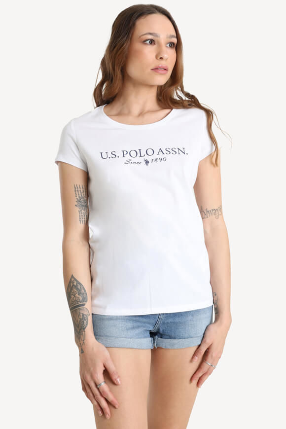 U.S. Polo Assn. Lucy T-Shirt | White | Damen  | S von U.S. Polo Assn.