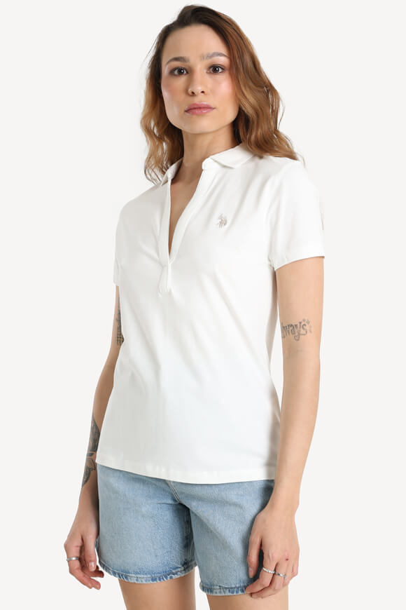 U.S. Polo Assn. Poloshirt | Offwhite | Damen  | XS von U.S. Polo Assn.