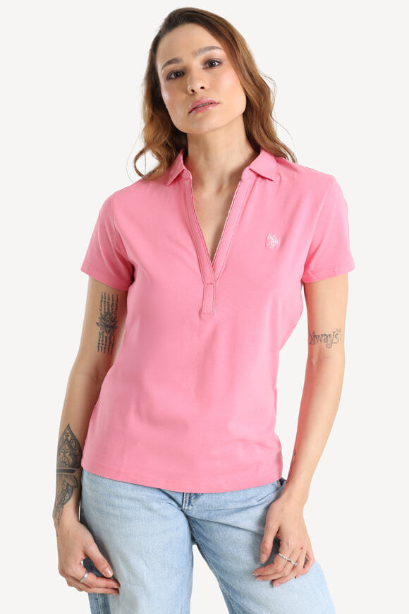 U.S. Polo Assn. Poloshirt | Pink | Damen  | M von U.S. Polo Assn.