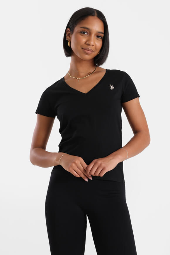 U.S. Polo Assn. T-Shirt | Black | Damen | M U.S. Polo Assn. T-Shirt | Black | Damen | M von U.S. Polo Assn.