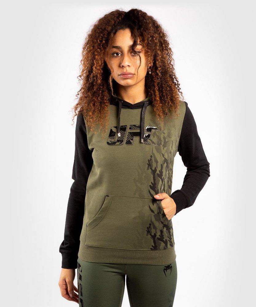 Ufc Authentic Fight Week Kapuzenpullover Damen Khaki M von UFC VENUM