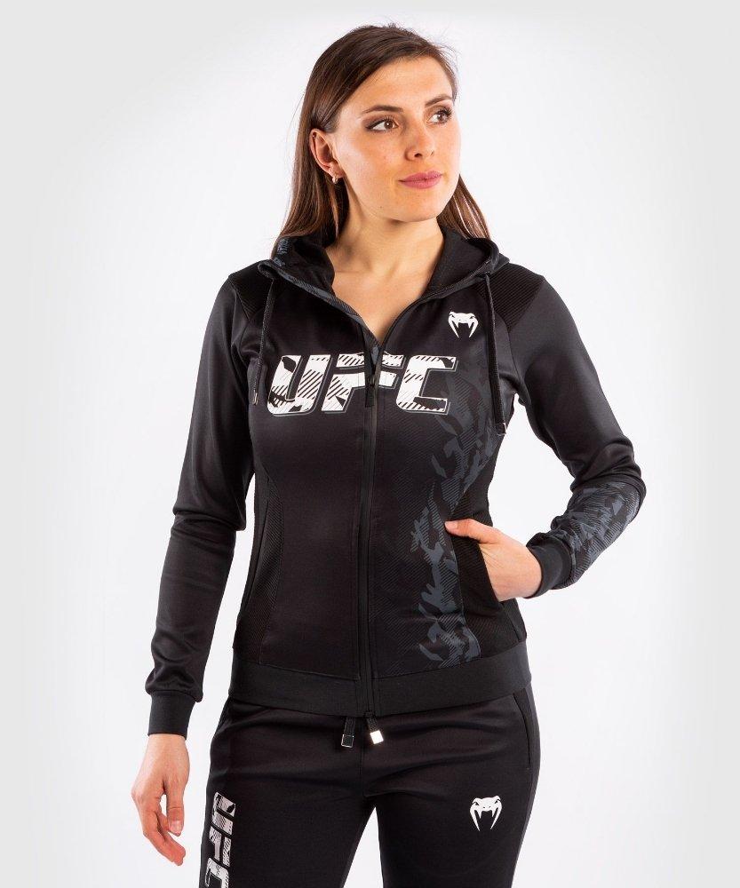Ufc Authentic Fight Week Kapuzenpullover Mit Reißverschluss Damen Schwarz M von UFC VENUM