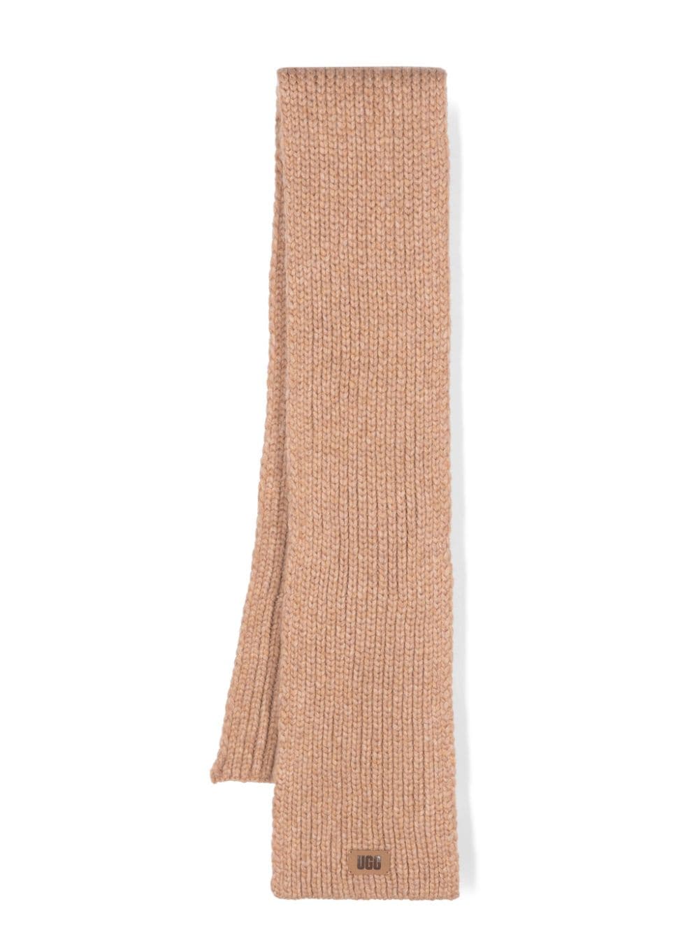 UGG Kids chunky-knit logo-patch scarf - Neutrals von UGG Kids