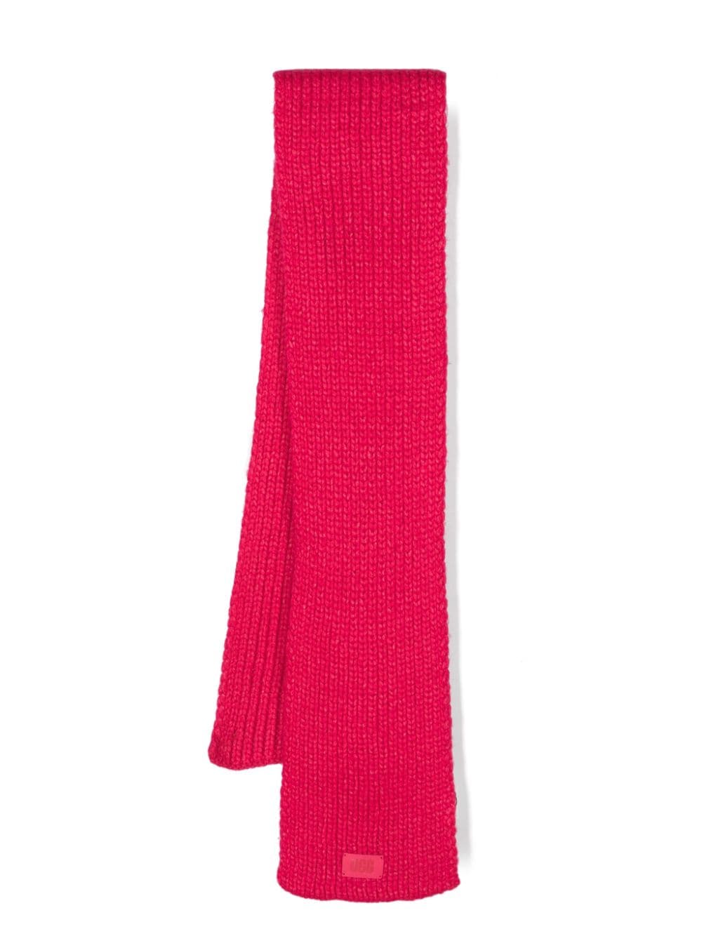 UGG Kids chunky-knit logo-patch scarf - Pink von UGG Kids