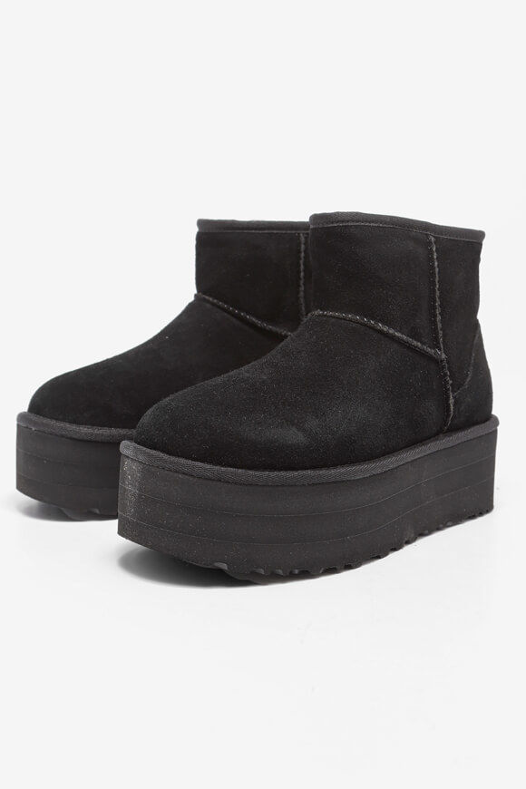 UGG Classic Mini gefütterte Plateau Stiefelette | Black | Damen | EU38 UGG Classic Mini gefütterte Plateau Stiefelette | Black | Damen | EU38 von UGG