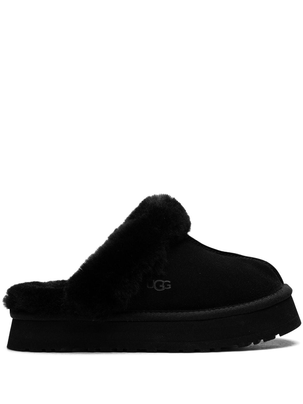 UGG Disquette shearling-trimmed suede slippers - Black von UGG