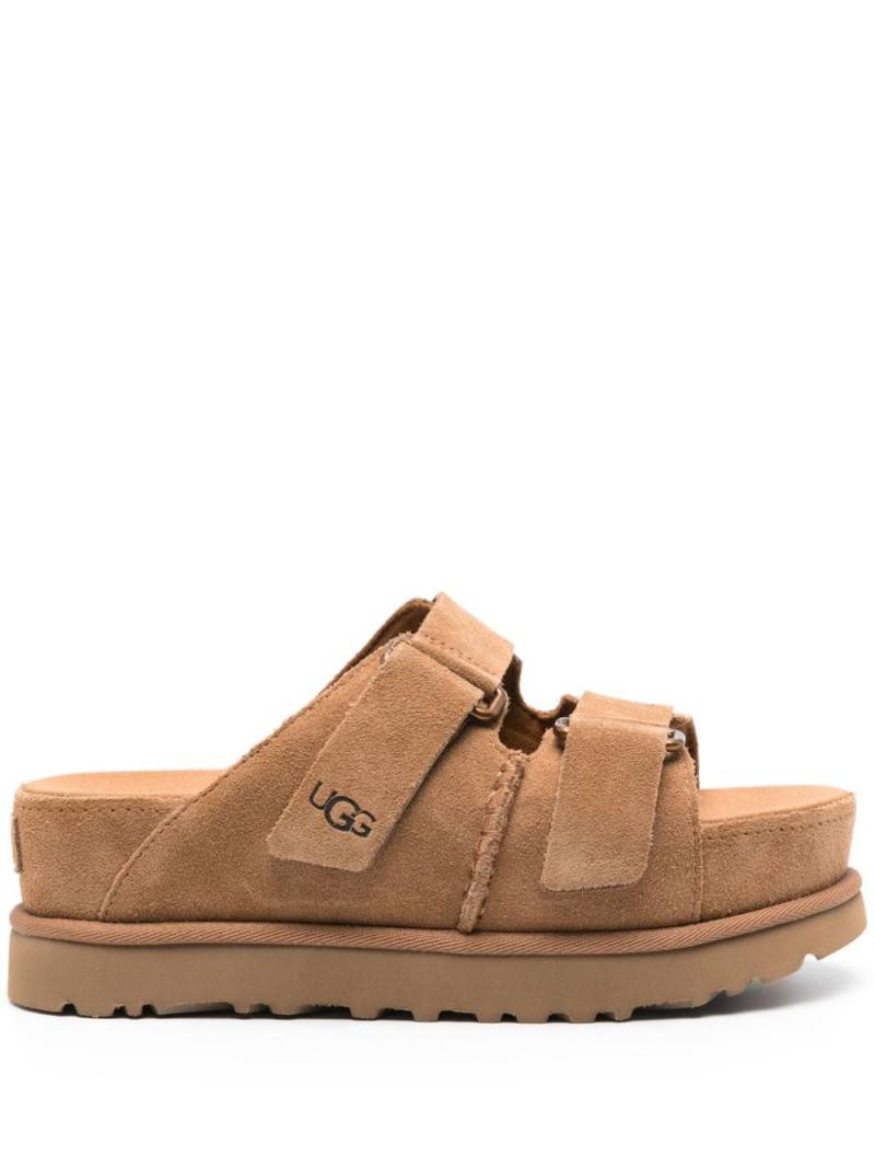 UGG Goldenstar Hi suede slides - Brown von UGG