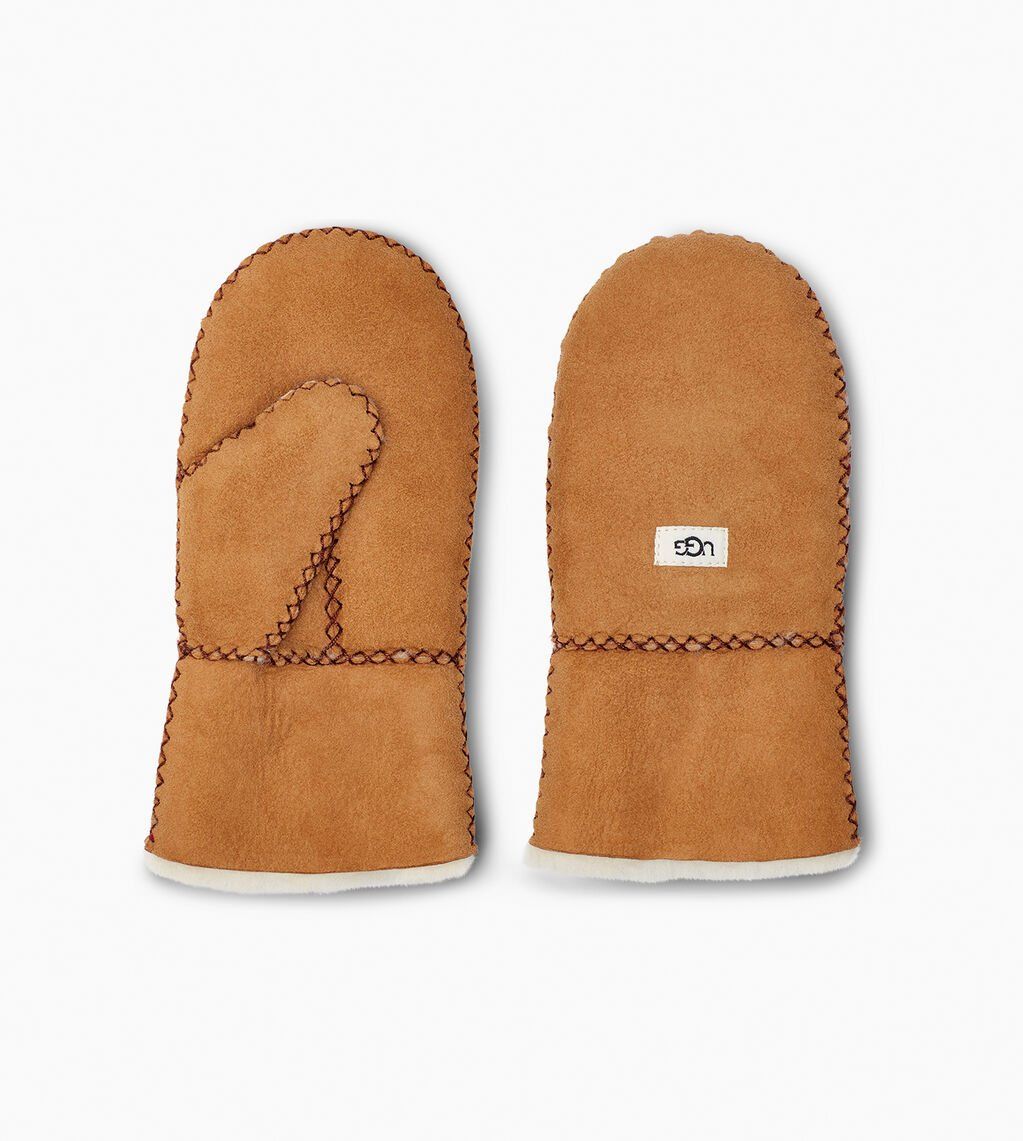 UGG SHEEPSKIN MITTEN WITH STITCH KID'S-2-4A 2-4A von UGG