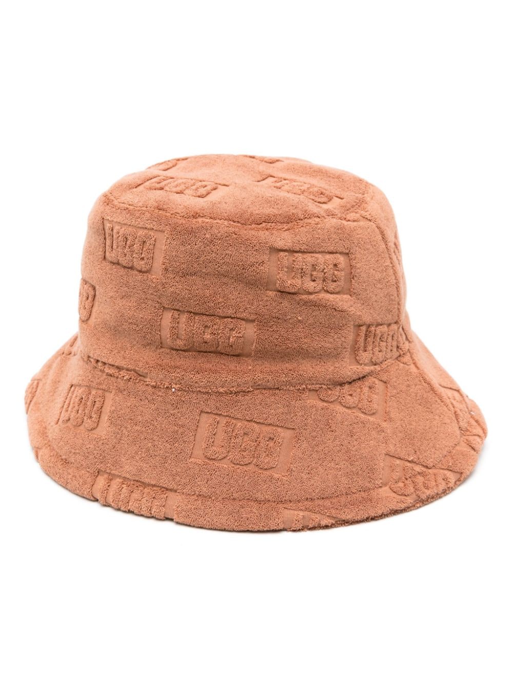 UGG logo-embossed terry-cloth bucket hat - Brown von UGG