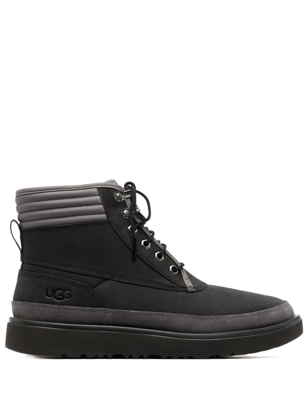 UGG padded-ankle lace-up boots - Black von UGG