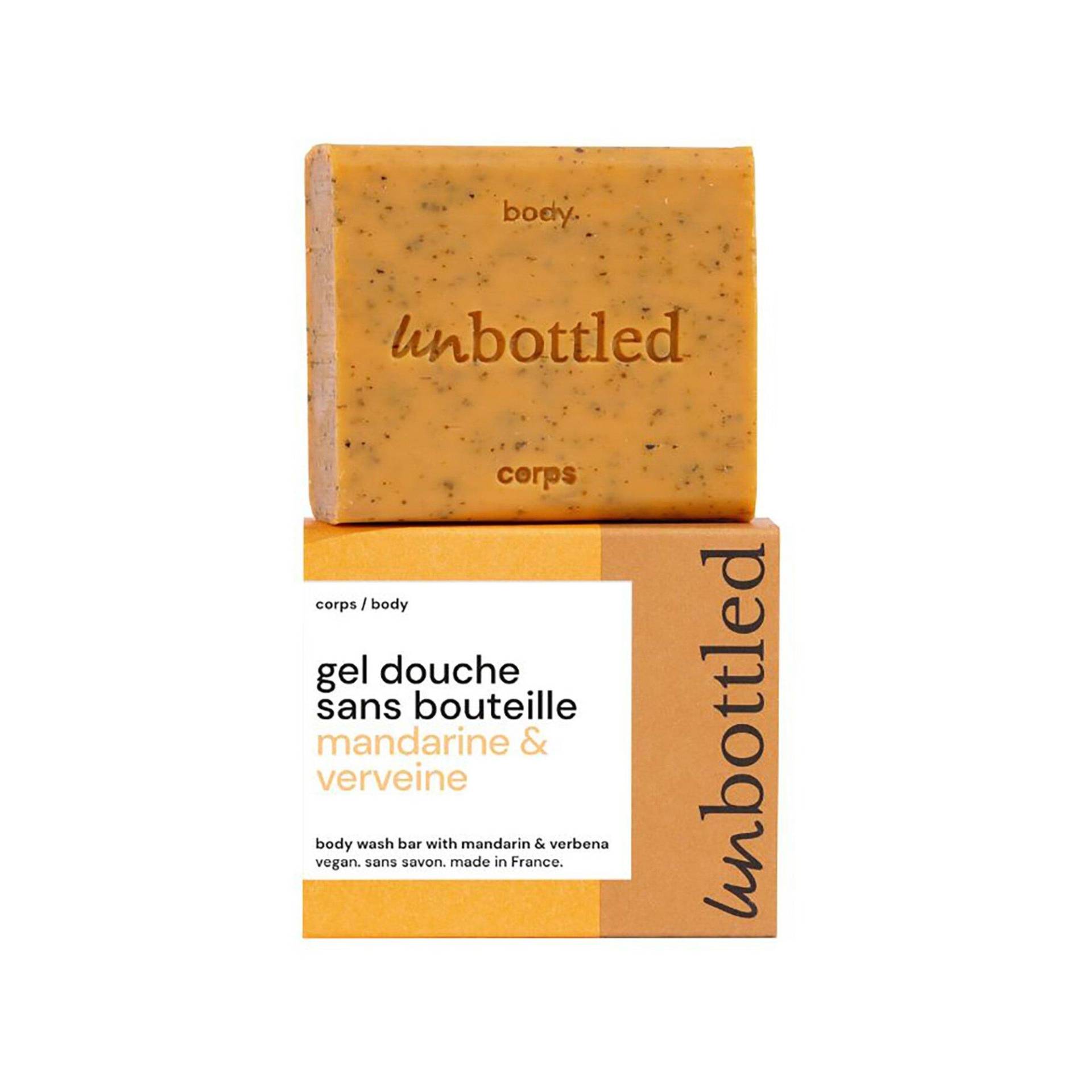 Duschgel Mandarine & Eisenkraut - Ph-neutrale Seife Damen  110g von UNBOTTLED