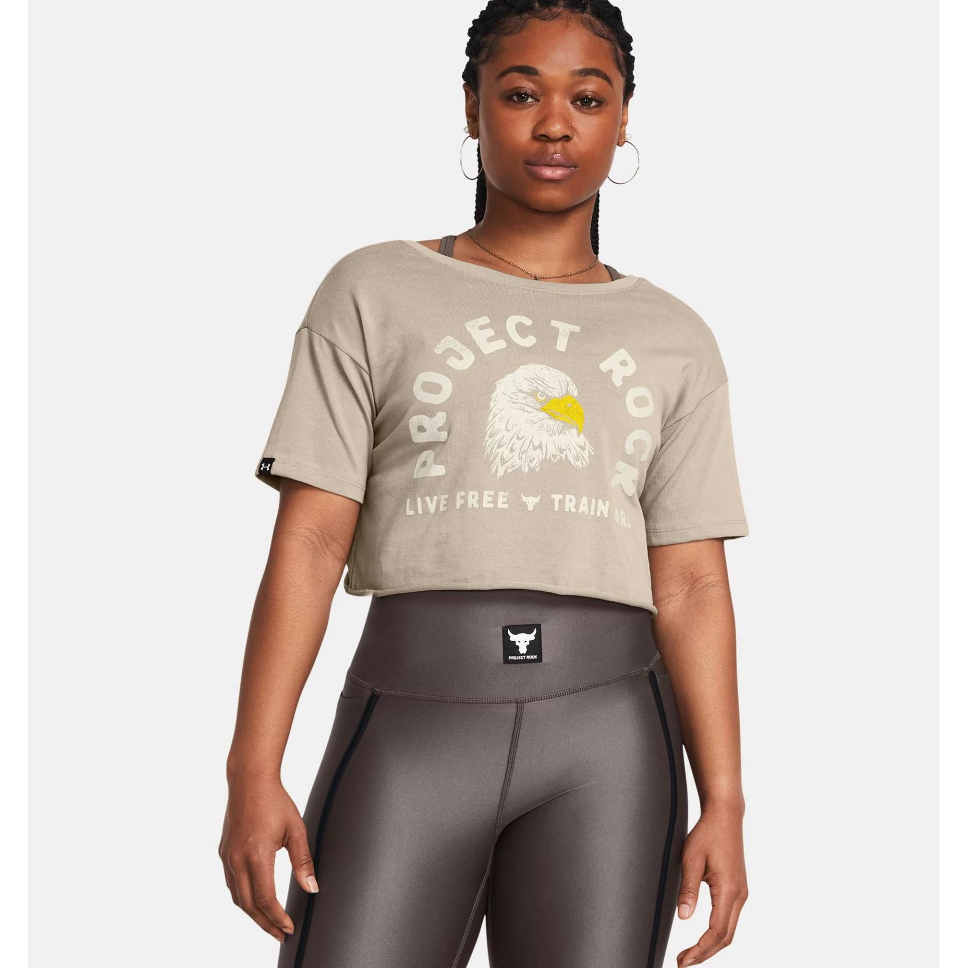 Crop Top Unisex Braun S von UNDER ARMOUR