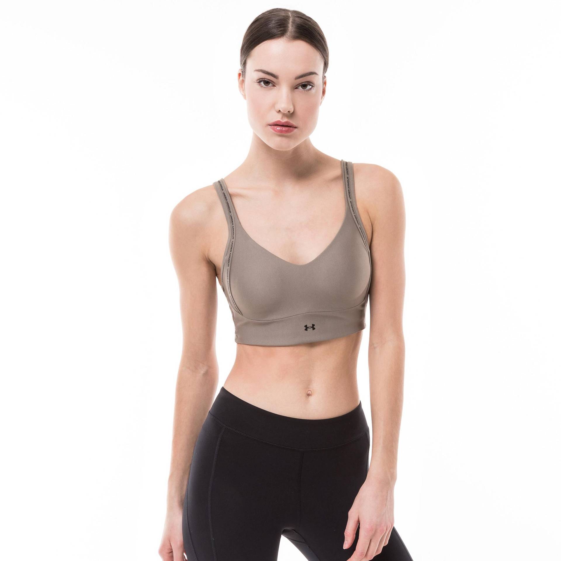 Sport-bh, Light Support Unisex Braun L von UNDER ARMOUR