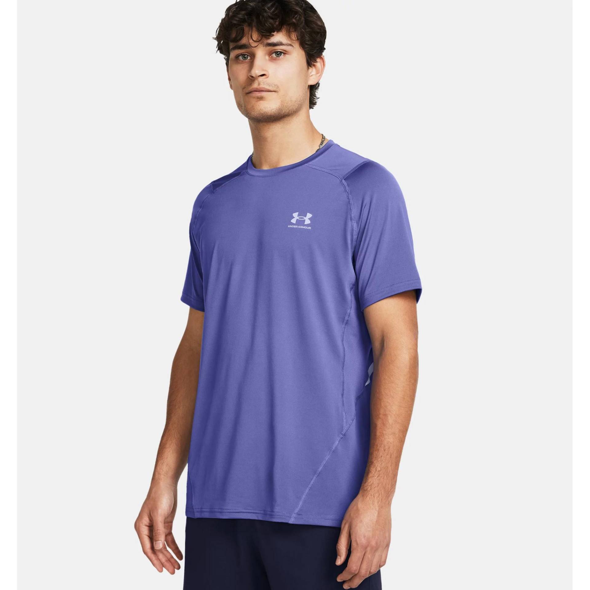 T-shirt, Rundhals, Kurzarm Herren Blau M von UNDER ARMOUR