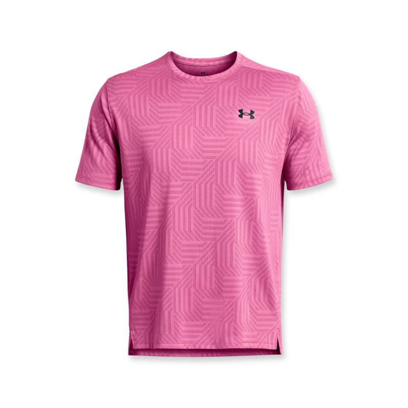 T-shirt, Rundhals, Kurzarm Herren Pink L von UNDER ARMOUR