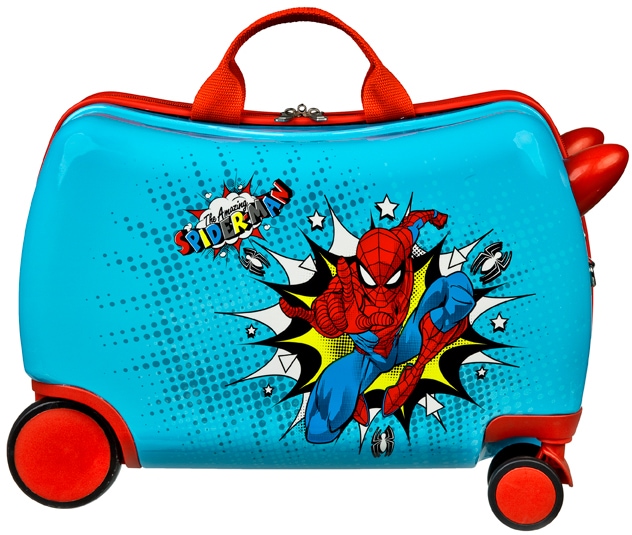 UNDERCOVER Kinderkoffer »Ride-on Trolley, Spider-Man«, 4 Rollen von UNDERCOVER