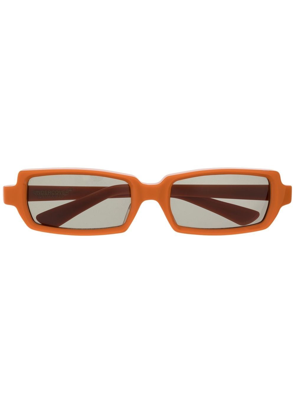 Undercover rectangle-frame tinted sunglasses - Orange von Undercover