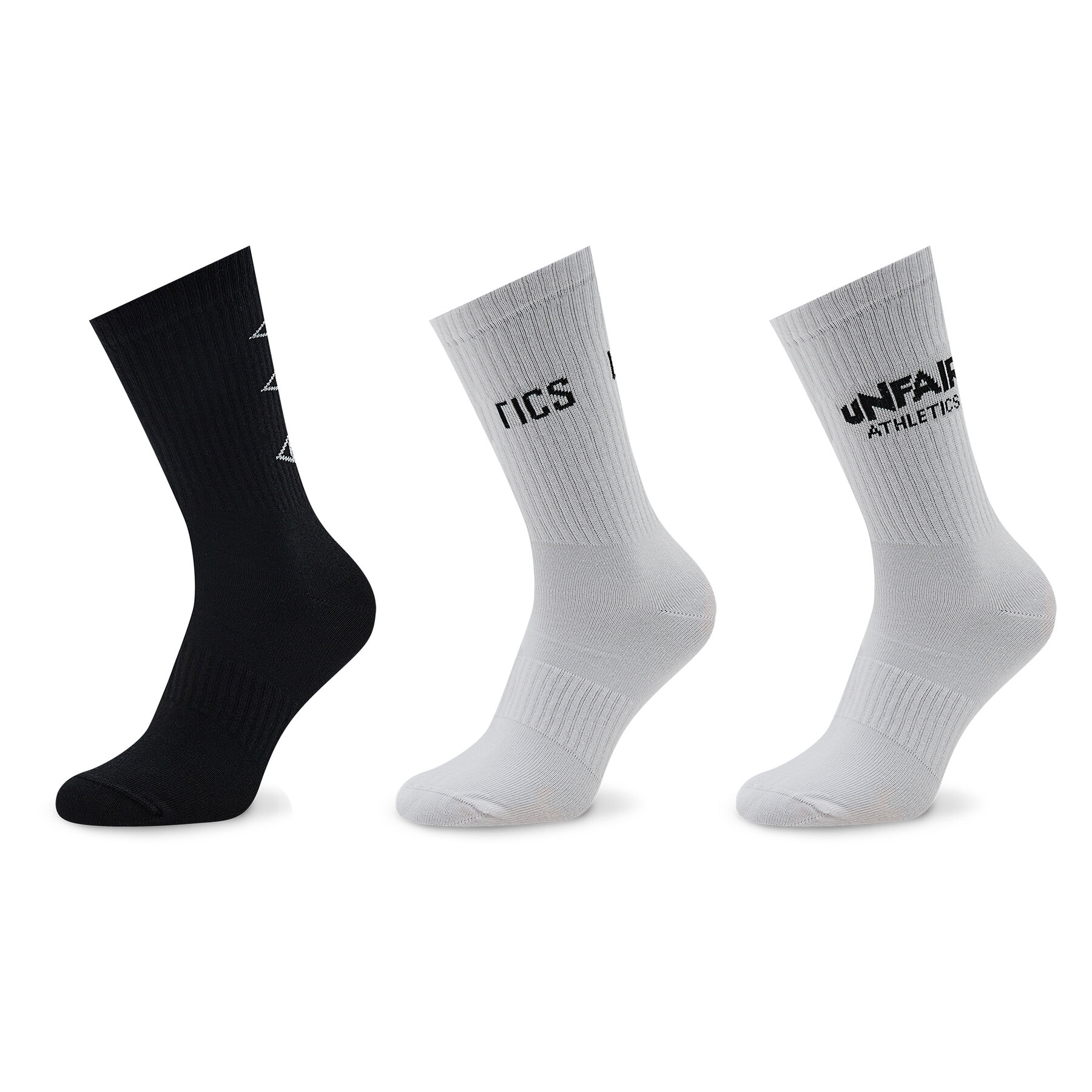 3er-Set hohe Unisex-Socken Unfair Athletics Athletic UNFR20-188 Black von UNFAIR ATHLETICS