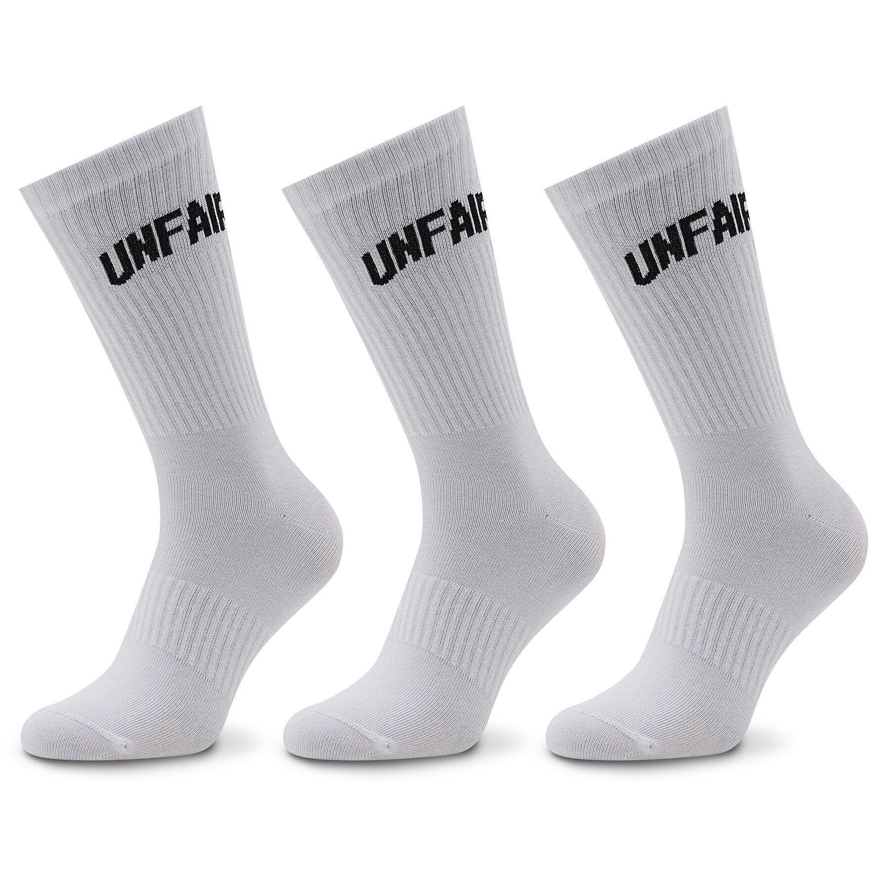 3er-Set hohe Unisex-Socken Unfair Athletics Curved UNFR22-165 White von UNFAIR ATHLETICS