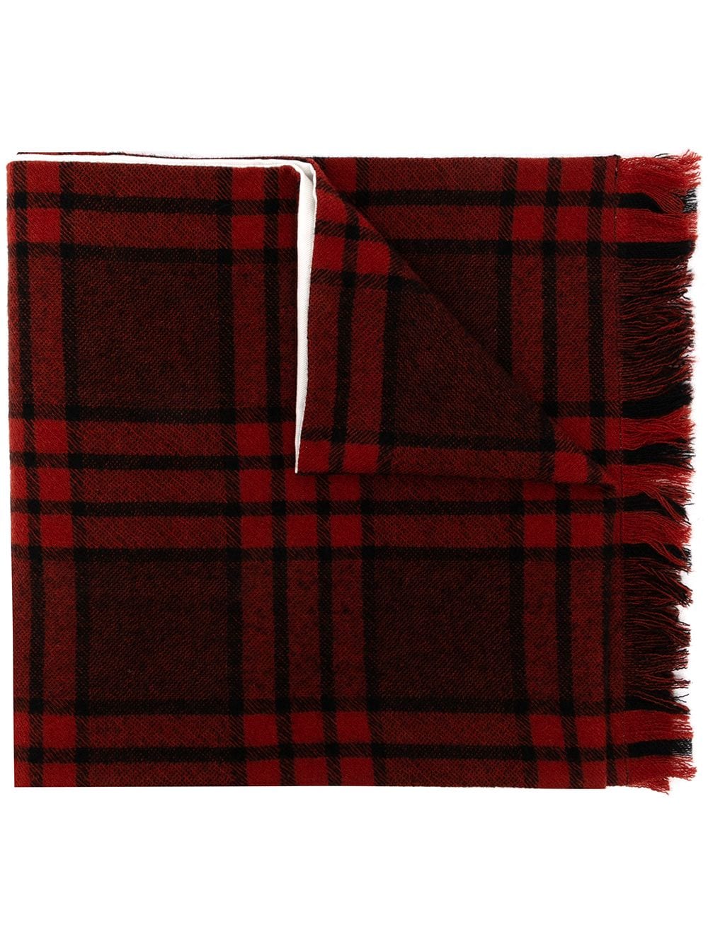 UNIFORME double-sided wool scarf - Red von UNIFORME