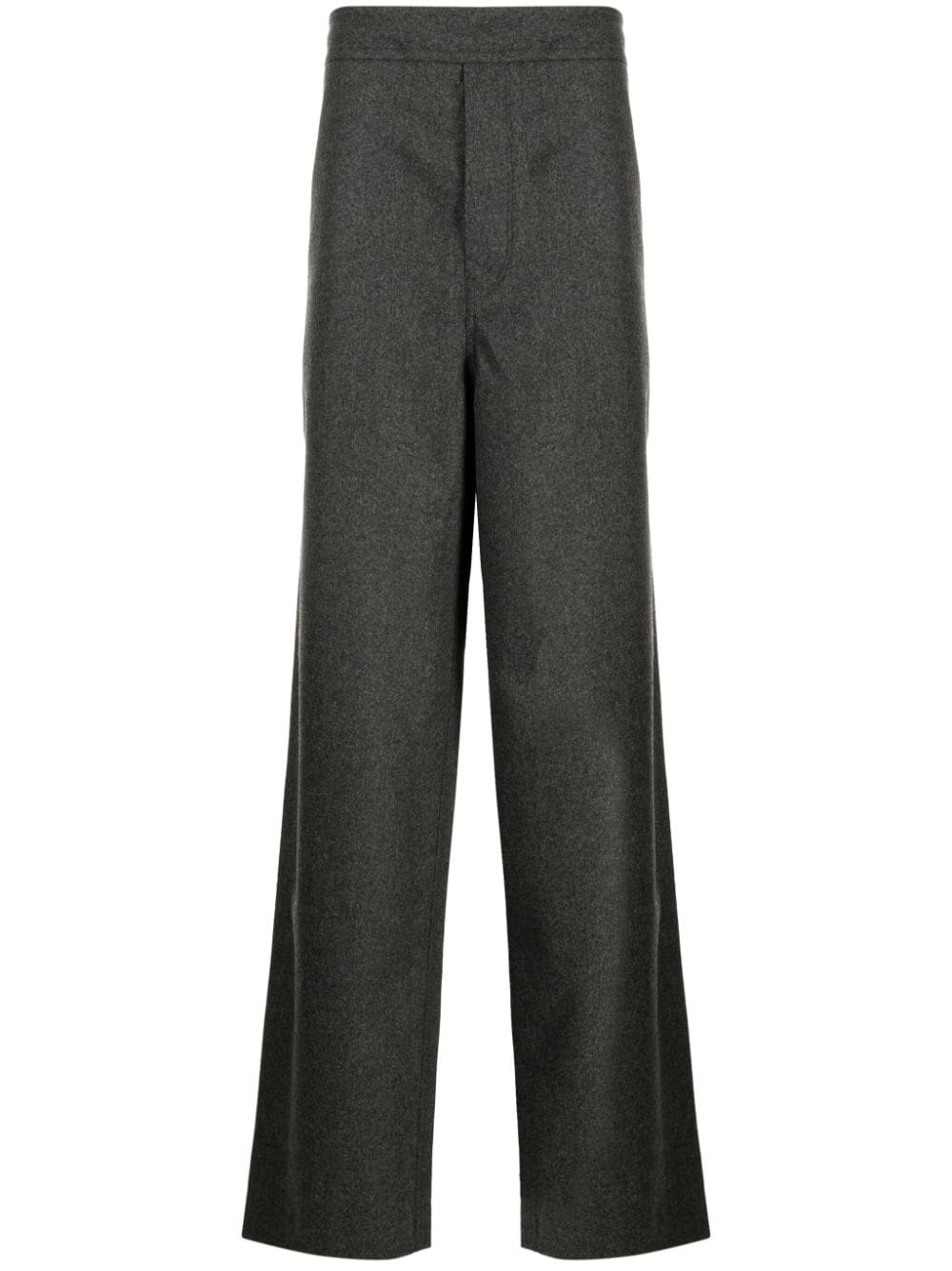 UNIFORME drawstring-fastening straight-leg trousers - Grey von UNIFORME