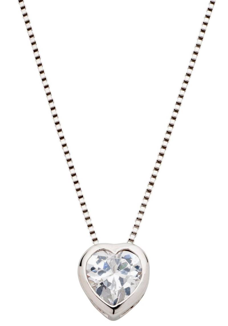 UNIKE JEWELLERY Kette mit Anhänger »CLASSY CLOSED HEART HERZ, UK.CL.1202.0005«, mit Zirkonia (synth.) von UNIKE JEWELLERY