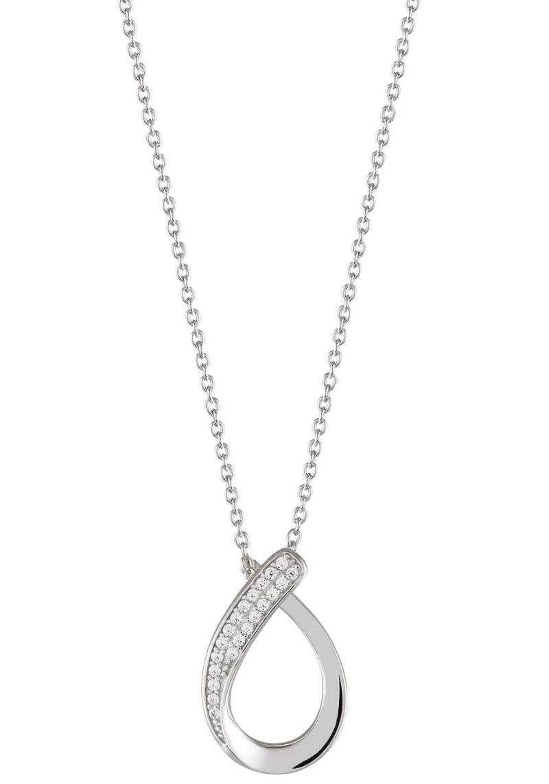 UNIKE JEWELLERY Kette mit Anhänger »CLASSY OVAL, UK.CL.1204.0081«, mit Zirkonia (synth.) von UNIKE JEWELLERY