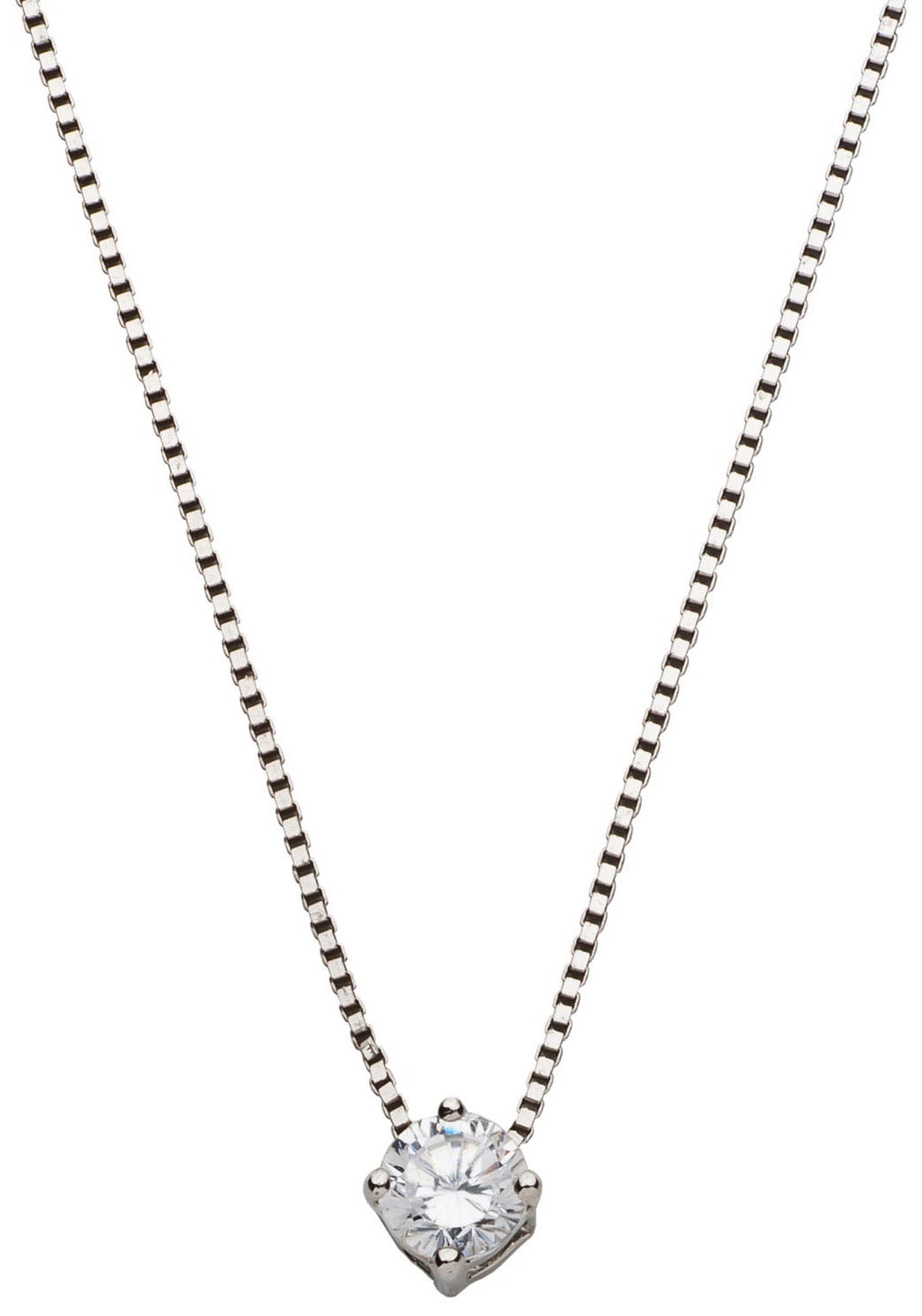 UNIKE JEWELLERY Kette mit Anhänger »CLASSY SIMPLE SOLITÄR, UK.CL.1202.0002«, mit Zirkonia (synth.) von UNIKE JEWELLERY